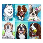 Алмазная 5D картина LZAIQIZG, картина с улыбающимися собаками, полное сверление, квадратнаякруглая вышивка, набор для алмазной вышивки, мозаика с животными, домашний декор
