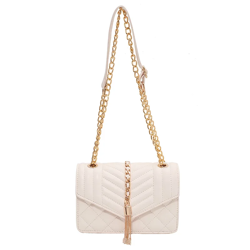 

Soft PU Leather Crossbody Bags for Women 2021 Female Small Luxury Brand Ladies Handbags Chain Shoulder Crossbody Purses