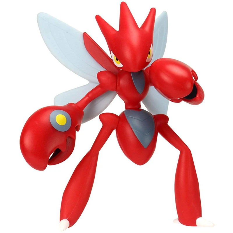 

Original Pokmon WCT 4-inch Battle Feature Figure - Scizor anime action toy figures model toys for children