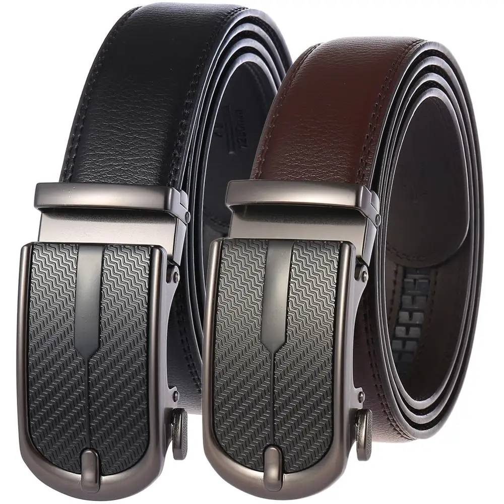 Men's Belt Genuine Leather Business Strap Male Belt For Vintage Automatic Buckle For Jeans Men Fashion Quality Cowhide Waistband