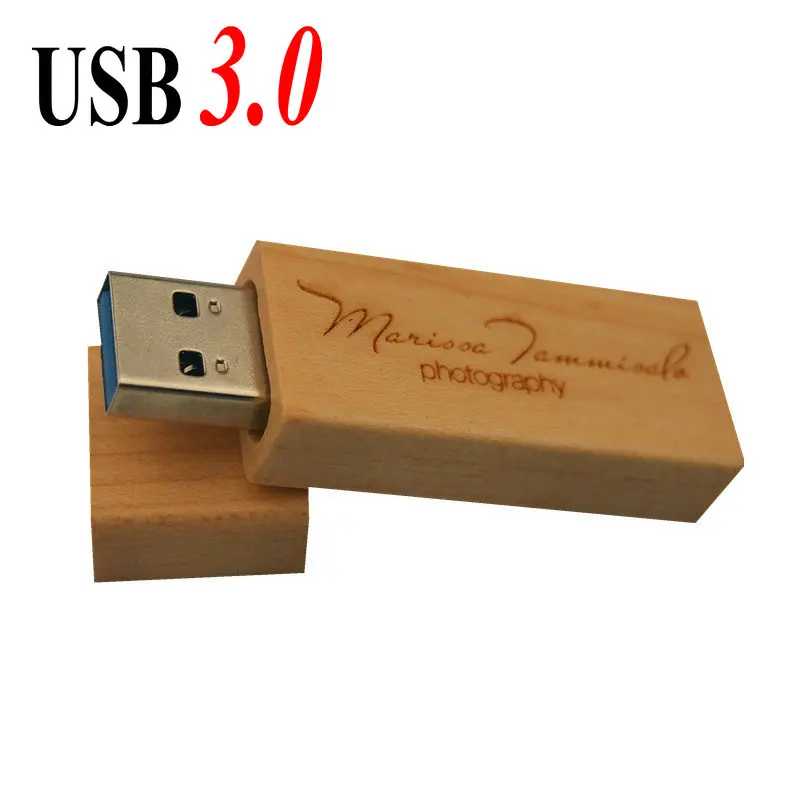 Usb 3 0 деревянная Флешка с индивидуальным логотипом 128 Гб/64 Гб/32 ГБ/16 ГБ/8 ГБ