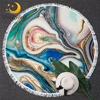 BlessLiving Marble Large Round Beach Towel for Adult Quicksand Microfiber Bath Towel Rock Stone Sunblock Blanket Cover Dropship 1