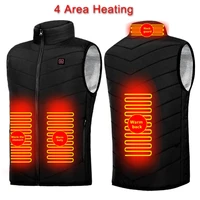 winter heating jacket 4 9 11 places heated vest men women usb heated jacke hunting vest clothing cold winter heating jackets new