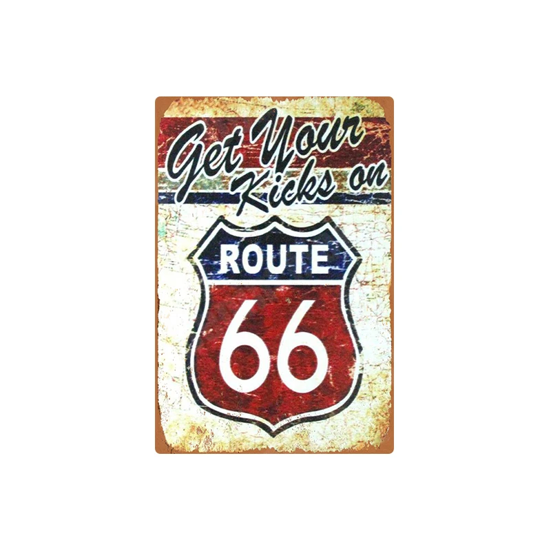 E Нью-Мехико Route 66 винтажная металлическая жестяная вывеска, плакат для мамы, для паба, бара, клуба, Декор, Канзас, наклейки на стену, домашний декор, MN113 - Color: E