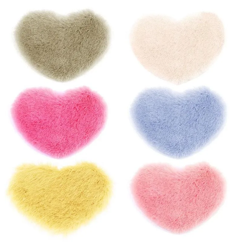 

1pc Girl Cute Candy Color Love Hairpin Plush Bangs Winter Hairpin Female Net Autumn Korean Clip Headdress Clip Red H4T0