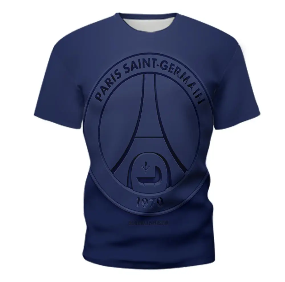 2020 футболка с надписью Париж Сен Жермен круглым вырезом 3D рисунком для мальчиков
