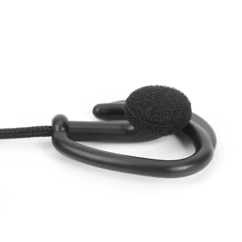 2Pin PTT наушник регулируемый объем нейлоновый провод ушной крючок Наушники для Kenwood широко используется в полиции армии телохранников