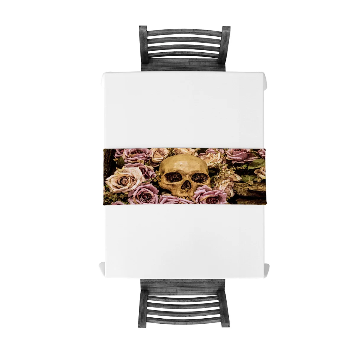 Настольные Дорожки с черепом в стиле ретро | Дом и сад