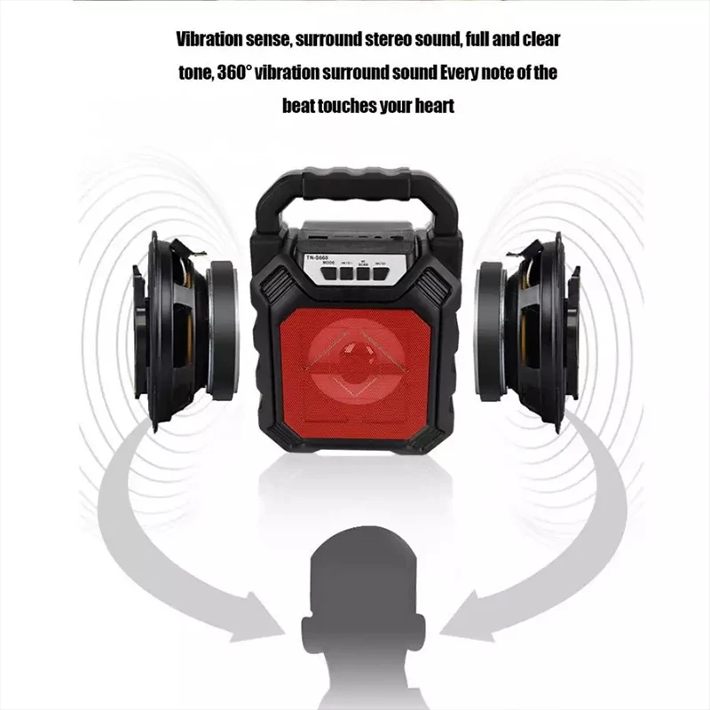 Портативный беспроводной Bluetooth динамик наружный сабвуфер Высокой Громкости Мини