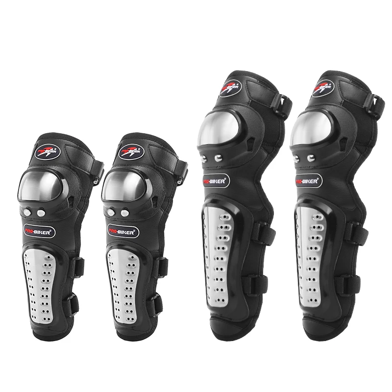 

Motorcycle Kneepad 4Pcs/Set Stainless Steel Moto Elbow Knee Pads Motocross Racing Protective Gear Protector Guards Kit