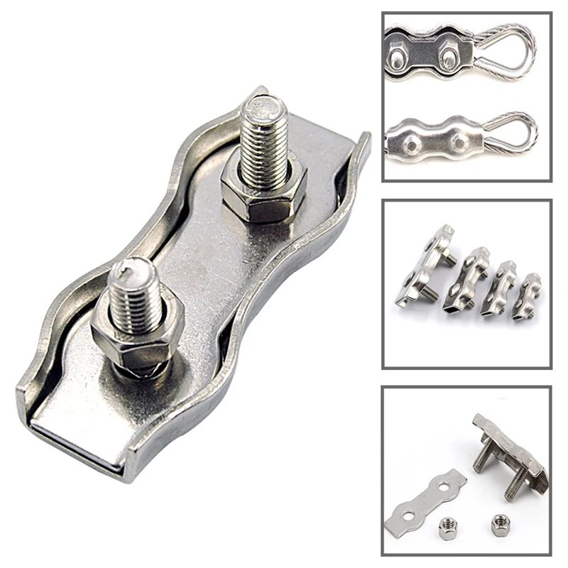 1 шт. зажим 304 Проволочный Трос из нержавеющей стали простой захват M2/M3/M4/M5/M6/M8/M10