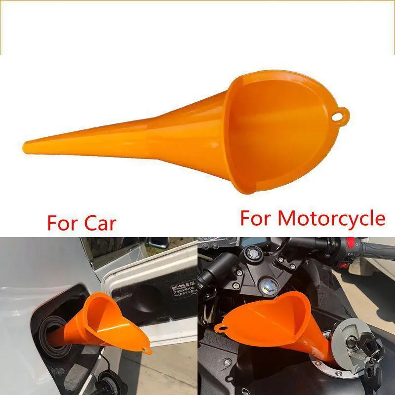 

1Pcs Motorcycle Oil Filler Funnel Forward Control Transmission Plastic Long Nozzle Oil Filling Fill Funnel for Car Truck Vehicle