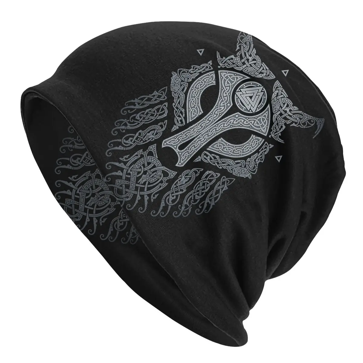 

Viking Wolf Norse Mythology Bonnet Hat Mystic Psychedelic Knit Hat Skullies Beanies Hat Men's Women's Adult Warm Head Wrap Cap