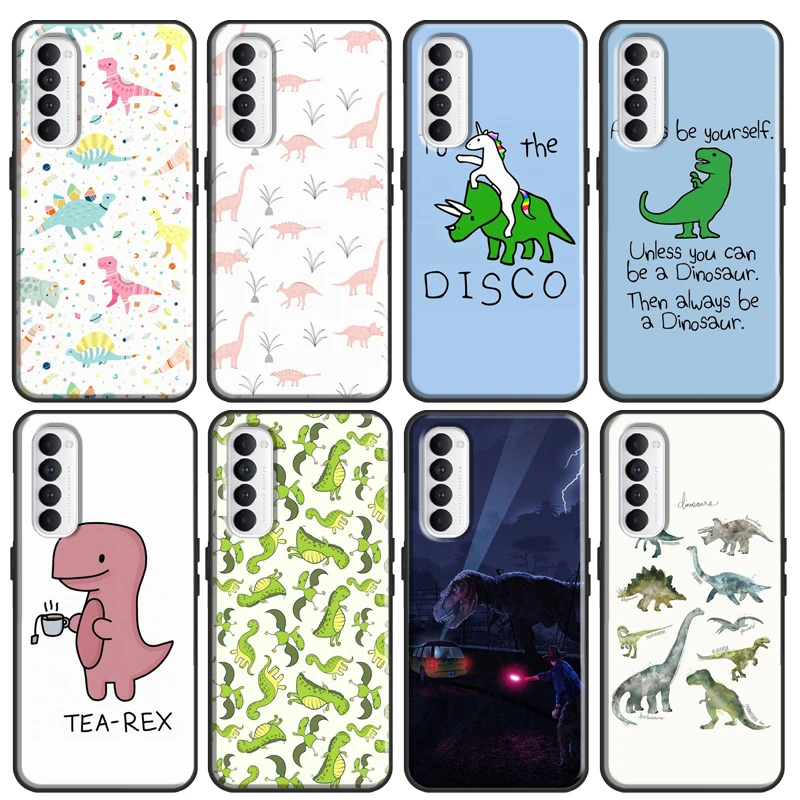 Чехол Dinosaur T-Rex Triceratops для OPPO Realme 9i 8i 8 Pro GT Neo 2 Master A5 A9 A52 A72 A31 A53 OnePlus 10 9 9R | Мобильные
