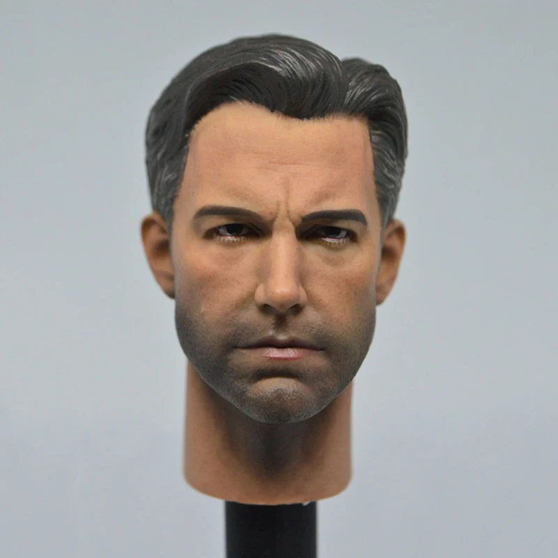 

1/6 Ben Affleck Head Sculpt with Collars PVC Male Soldier Head Carving Fit 12'' Action Figure Body Dolls Eleven