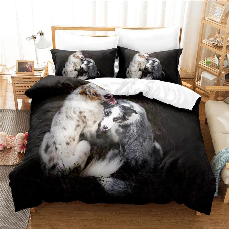 

Lovely Dog Bedding Set Duvet Cover Set 3d Bedding Digital Printing Bed Linen Queen Size Bedding Set Fashion Design