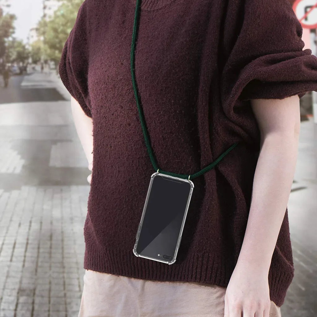 Binmer для iPhone 7/8 ремешок Модный чехол телефона на шею с выдвижной шнуровкой