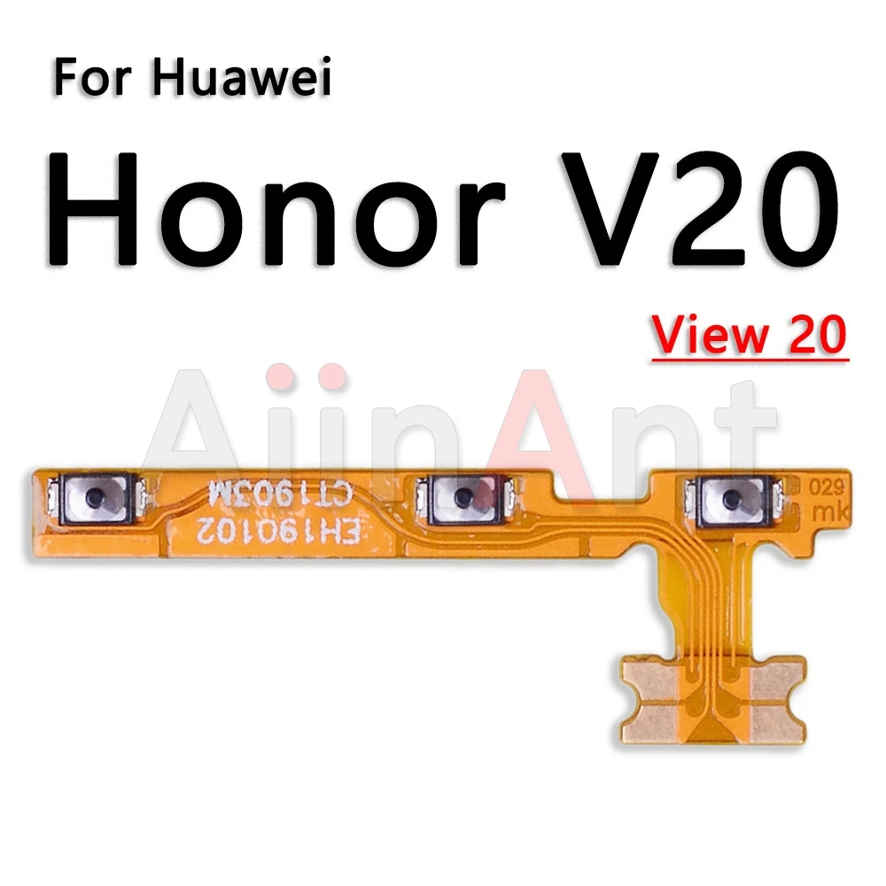 Оригинальная Кнопка ВКЛ./ВЫКЛ. гибкий кабель питания для Huawei Honor 8 9 9i 9X 10 20 20i 20s 30 30s