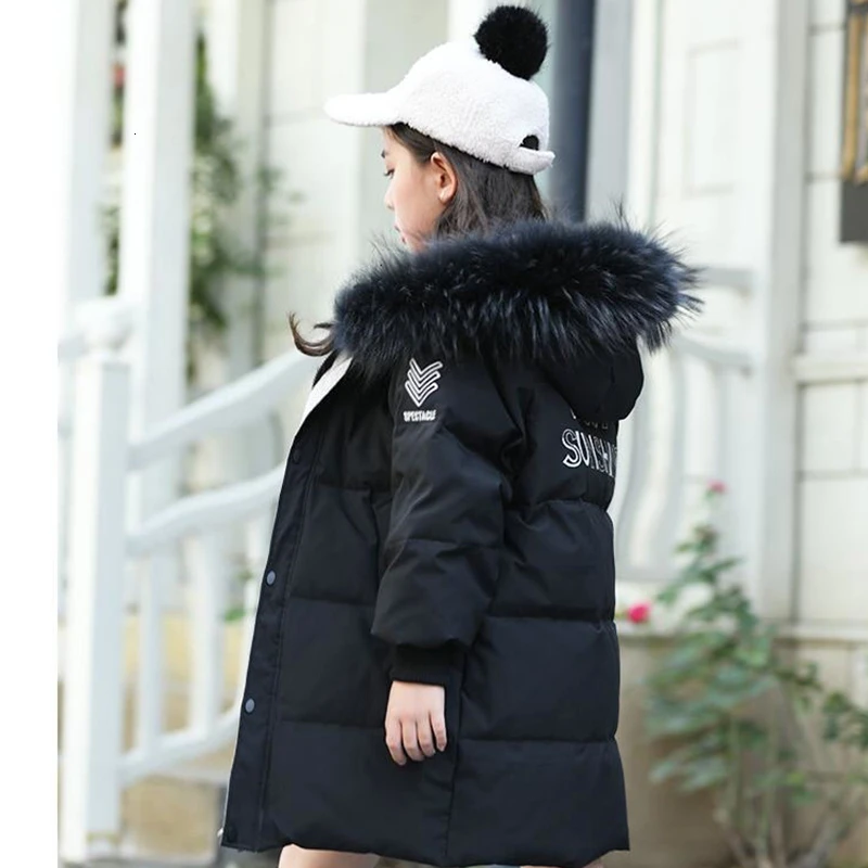 Теплое зимнее пуховое пальто для мальчиков и девочек детская хлопковая куртка с