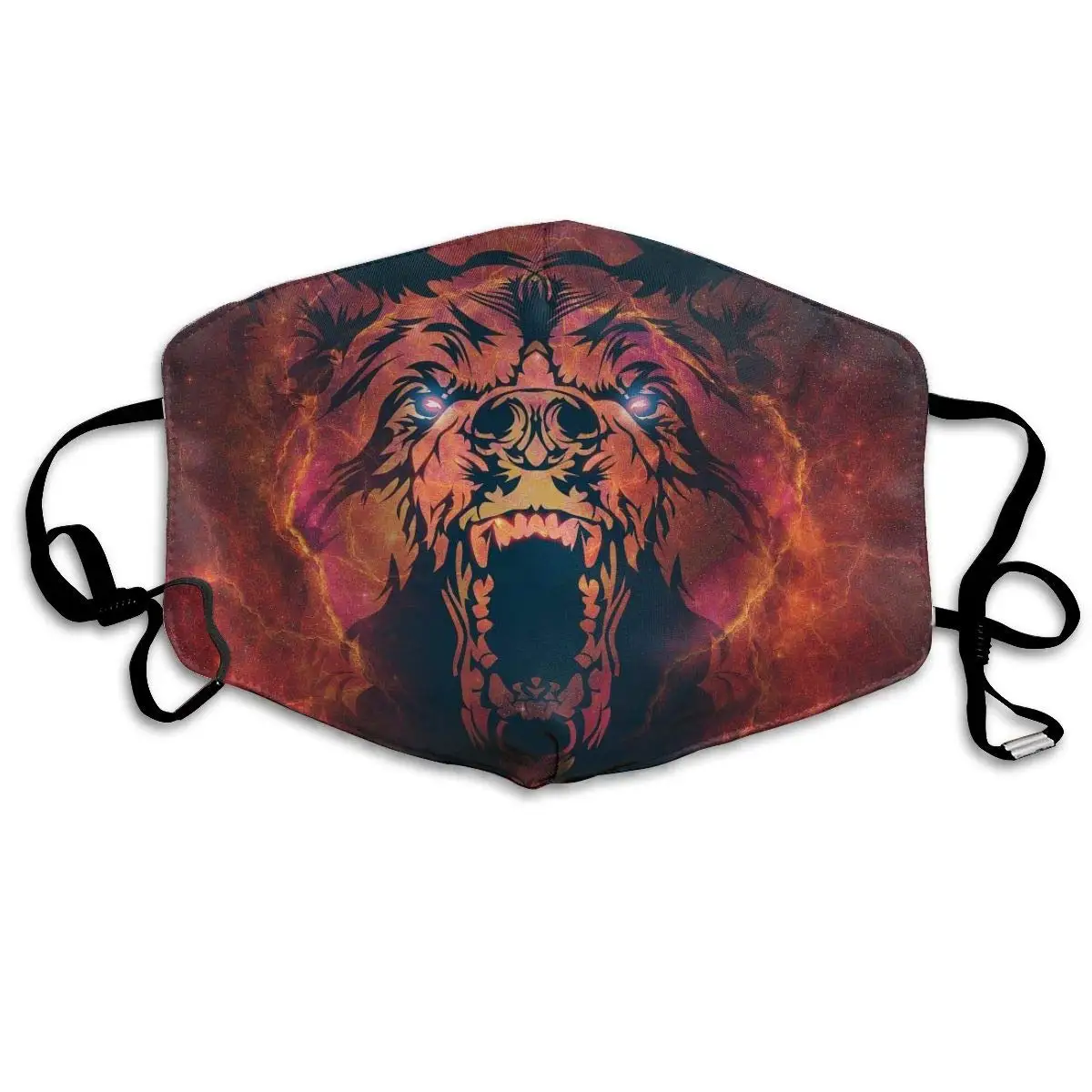 

Противопылевая полумаска Fire Lion для рта, унисекс, хлопок, теплый модный Регулируемый цвет