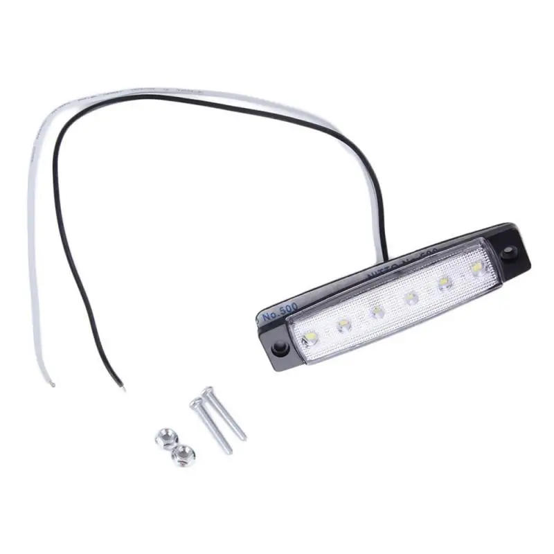 

Car Accessories Indicator Lamp Truck side lights Turn signal light 12/24V 6LED Car Trailer Truck Rear Stop Brake Tail Lights