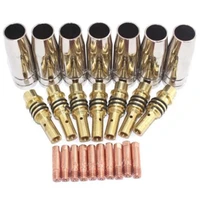 24pcs 15ak nozzles contact tips holders mig welder consumable welding tool accessory fit for 15ak welding torch