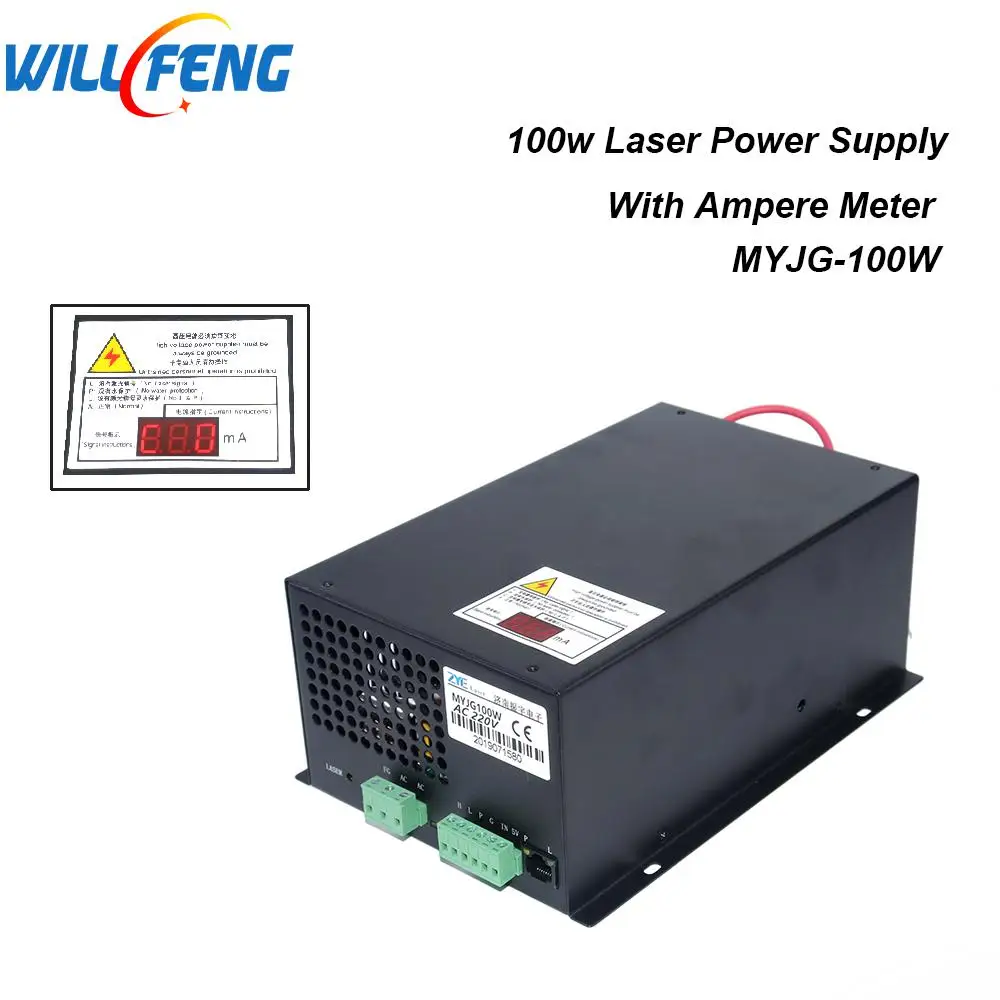 Будет Feng (Лея фенг) MYJG 100w Co2 лазерный Питание для станок лазерной резки