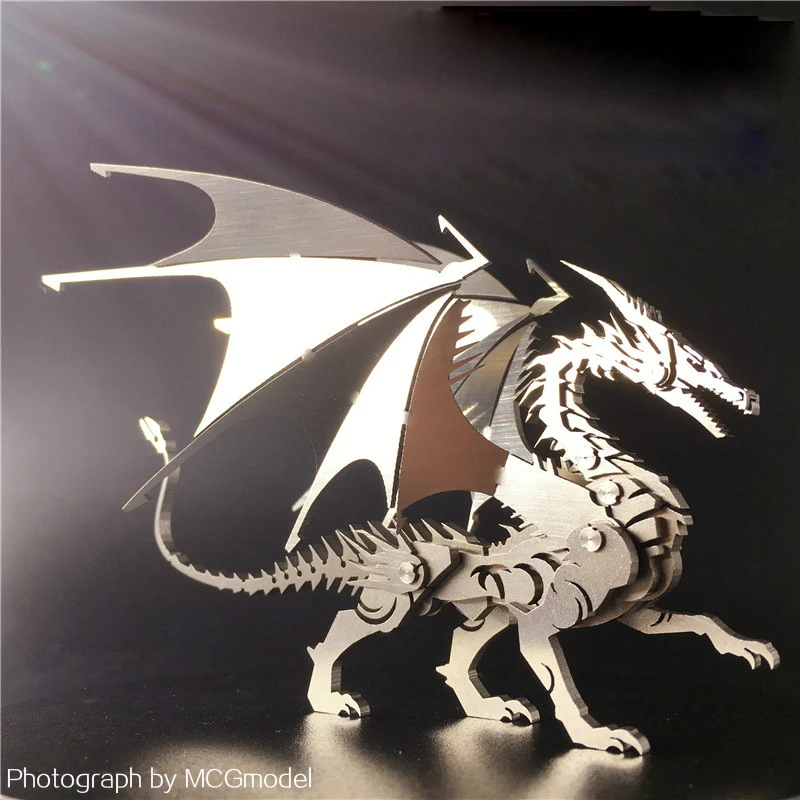 3D головоломка из нержавеющей стали в сборе дизайн животных Скорпион король