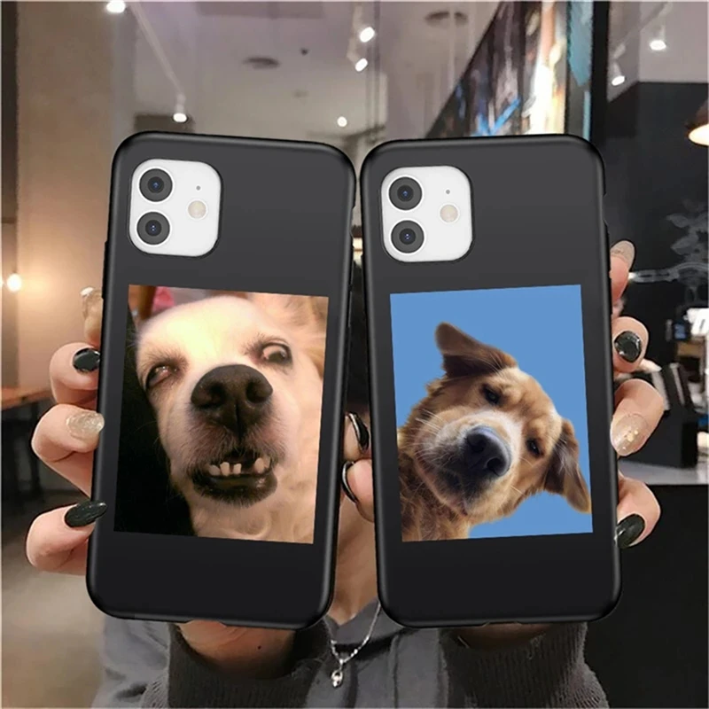 

Cute Funny Dog Pig Cat Case For iPhone 12 11 13 Pro Max X XR XS Max 12 Mini 6 7 8 Plus 5S SE 2020 Soft Silicone Shockproof Cover
