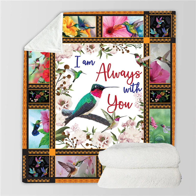 Одеяло из шерпы с 3D рисунком Красной птицы в стиле аниме для дивана Фланелевое