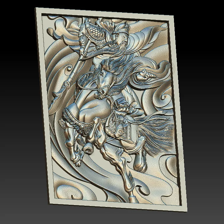 Цифровой рельефный файл Guan Yu 3d STL-37 STL модель для ЧПУ-маршрутизатора Aspire Artcam 3D