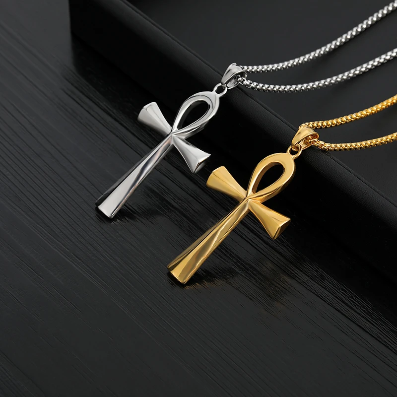 Подвеска с крестом ожерелье для мужчин колье из нержавеющей стали Bijoux Jesus Christ Joyeria