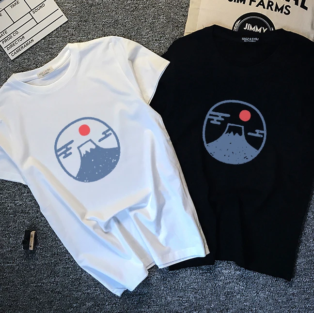 Футболка NN50DX мужская с коротким рукавом свободная тенниска из хлопка модная