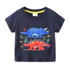 2021 футболка для мальчиков летняя футболка Топ, детские футболки, одежда из хлопка футболки с динозаврами с коротким рукавом козюльки футболка Roupa Infantil Enfant