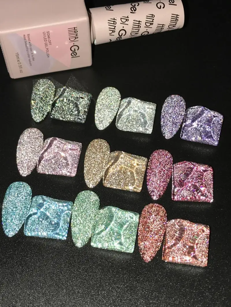 Польский Клей для ногтей R Длительное Действие светоотражающий блестящий клей 9