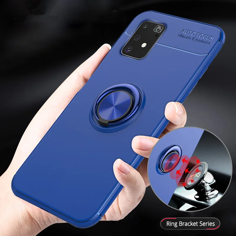 

Case For Samsung Galaxy M01 Core M11 M21 M31 M51 M30S M60S M80S M31S M10 M20 M30 Silicone Magnetic Car Ring Holder Phone Cover