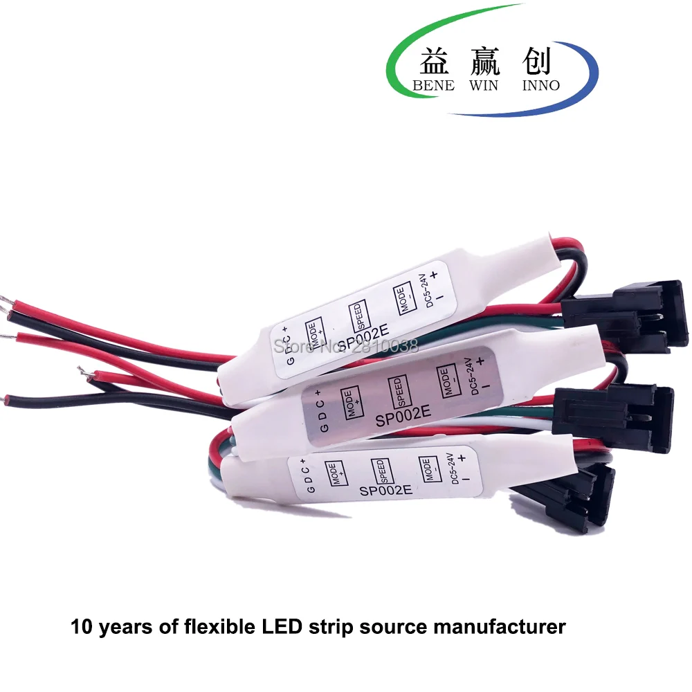 3 шт./лот 3Key мини онлайн контроллер RGB полный цвет микроконтроллер DC5 24V Цифровой