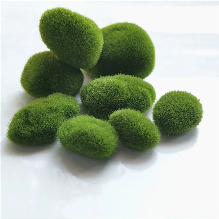Искусственный Зеленый мох шар искусственный камень имитация растения DIY