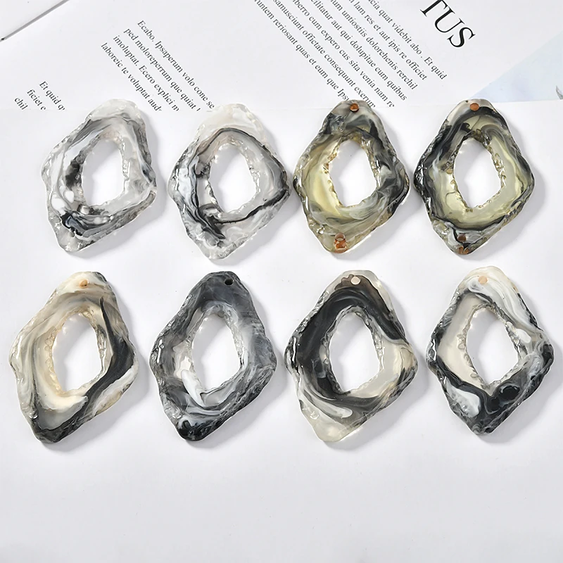 30 шт. пластиковые серьги 38 х55 мм|Шармы| |