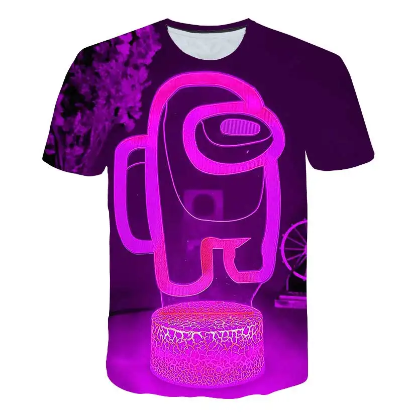 

New 3D Among us baby clothes T-Shirt Print Girls Funny Clothes Boys Costume Children Summer Tops Hot Game Kids Clothes Cool