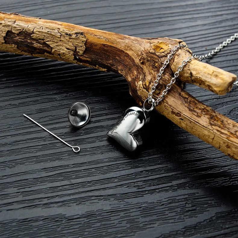 В форме сердца pet урна коробка Подвеска в виде бутылочки парфюма роскошные