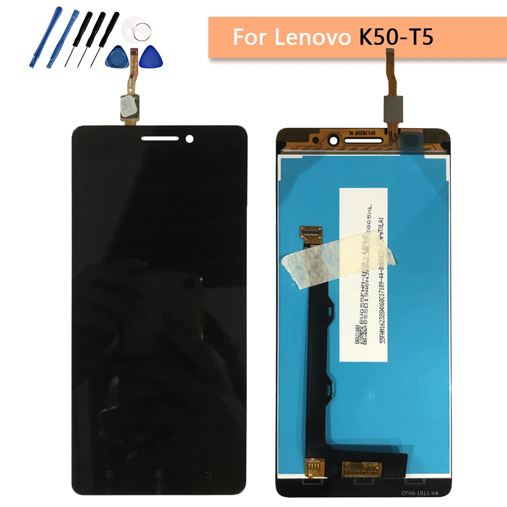 For Lenovo K50-t5 K3 Note K50a40 LCD Display Touch Screen Assembly With Frame K50-t3s Replacement Parts lcd+tools | Мобильные