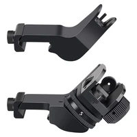 2021 new front and rear 45 degree offset rapid transition buis backup iron sight set tactical hunting optical collimator sight