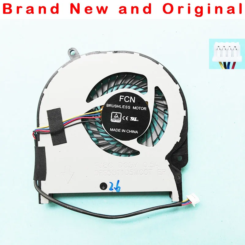 Новый охлаждающий вентилятор кулер для FCN DFS531105MC0T FJ8C DC5V 0.5A 4PIN 13N1 0KA0601|Кулеры и