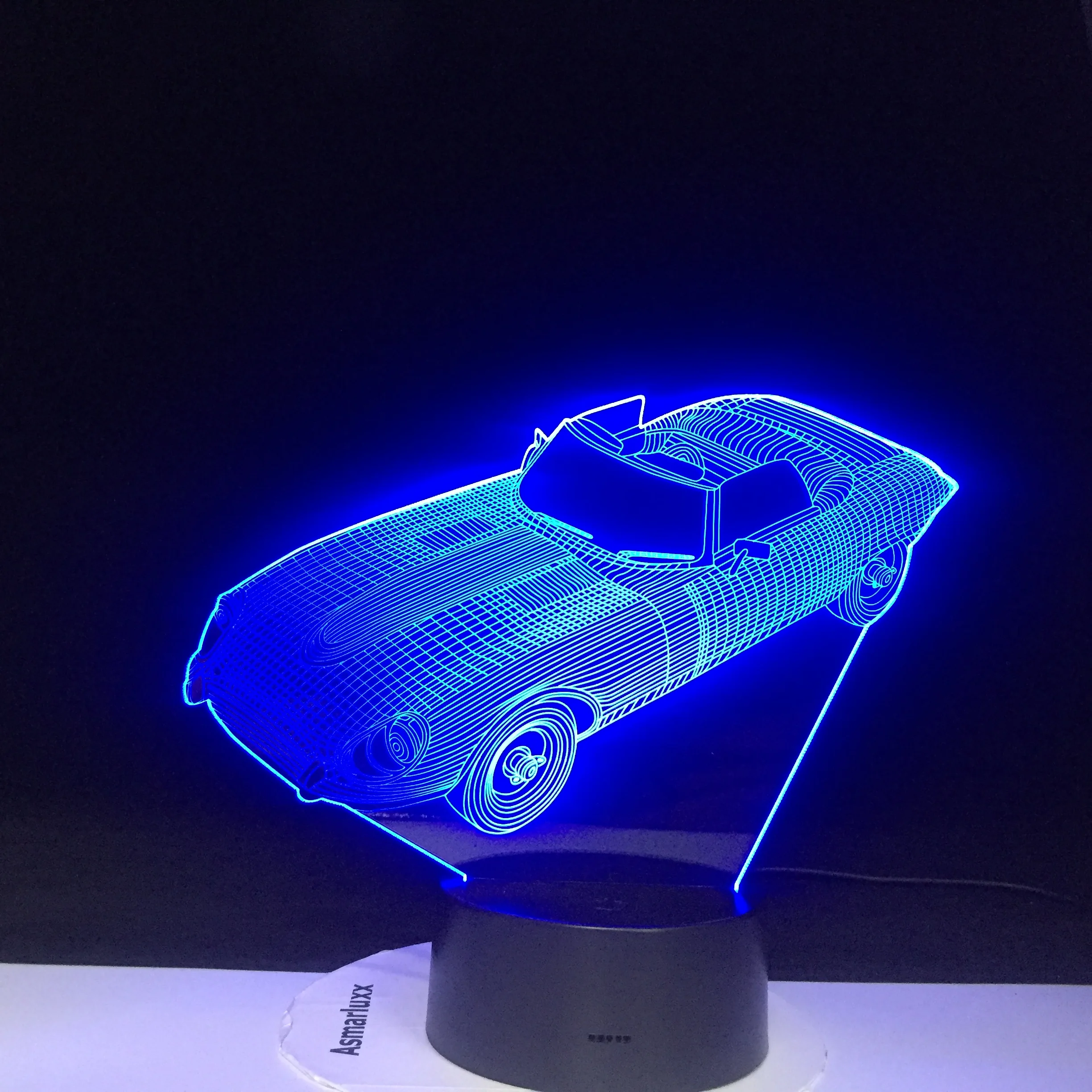 СВЕТОДИОДНЫЙ ночник в форме автомобиля 16 цветов с USB 1466 | Освещение