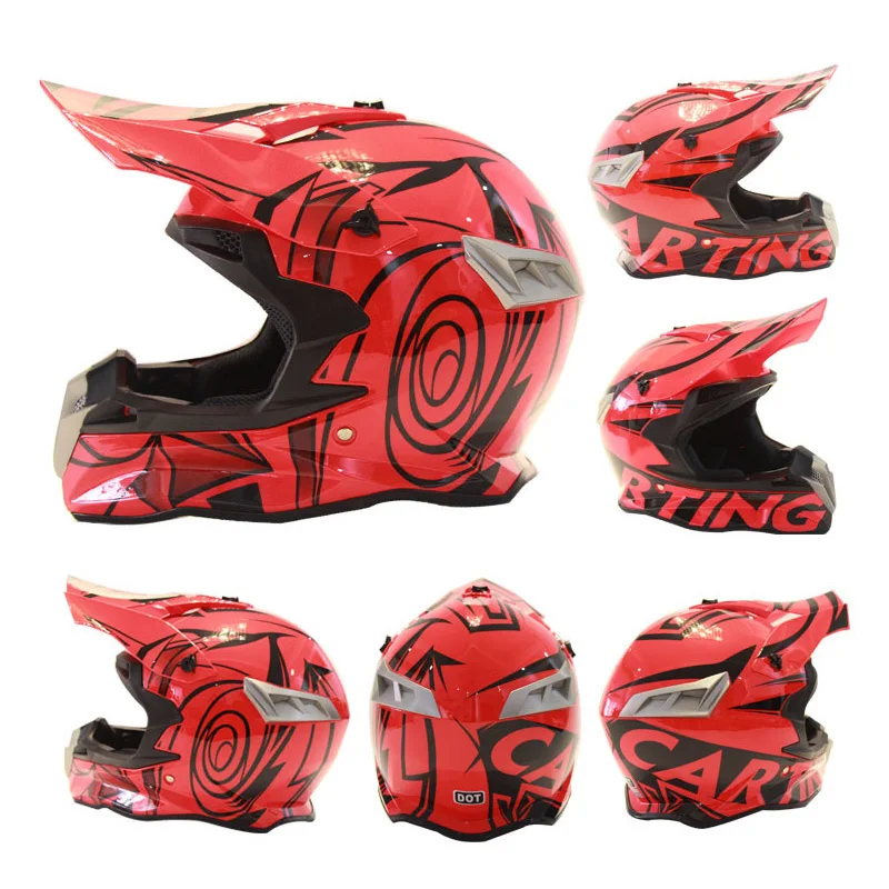 Профессиональный Гоночный moto крест шлем-каска moto крест hors маршрут Capacete moto Casco внедорожный мультфильм для взрослых и детей байкерские хел