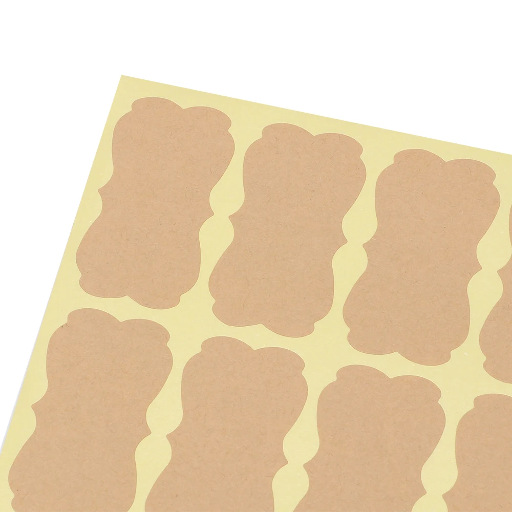 60 шт. креативные самодельные пустые крафт этикетки самоклеящиеся клейкие для