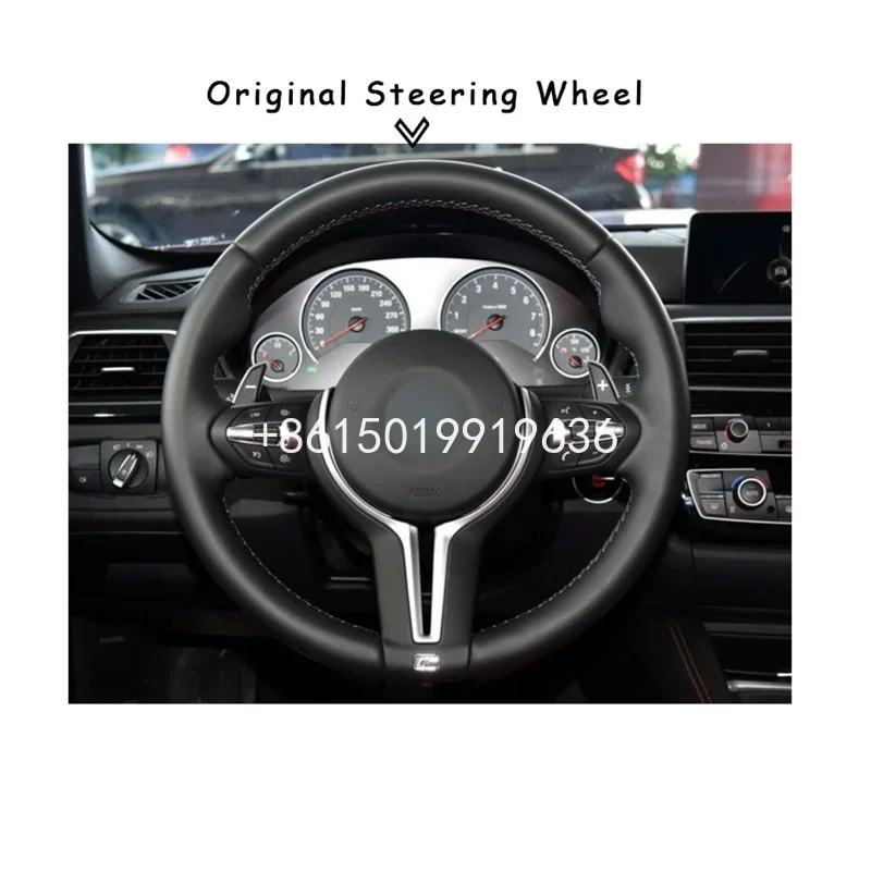 

DIY Black Suede Car Steering Wheel Cover for BMW F87 M2 F80 M3 F82 M4 M5 F12 F13 M6 F85 X5 M F86 X6 M F33 F30
