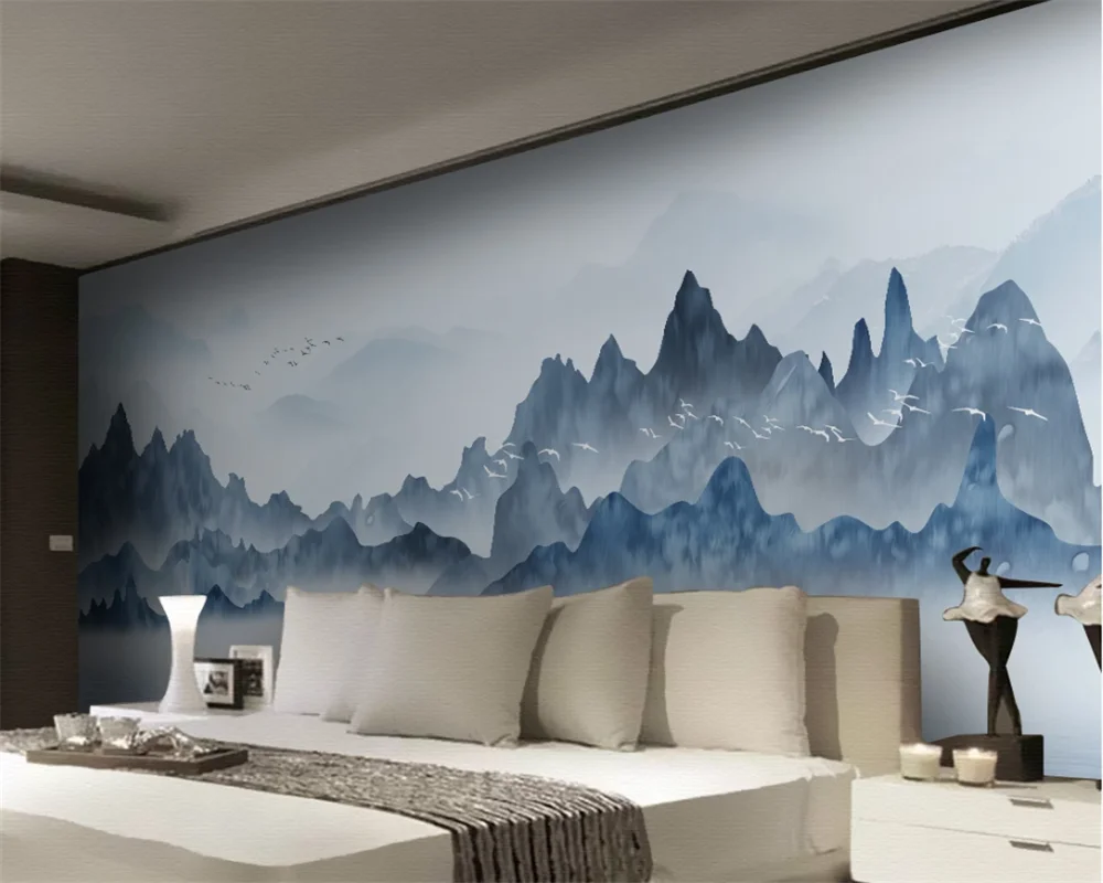 Настенные обои beibehang на заказ новинка абстрактные чернила в китайском стиле и