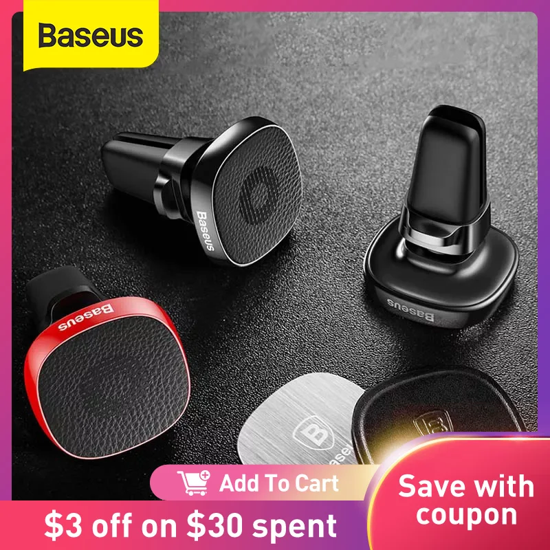 Baseus металлический Автомобильный держатель для телефона с сильным магнитом на